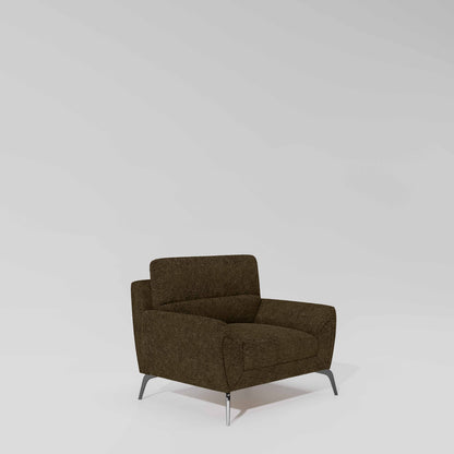 Octave 1 Seater Seater-Boucle Fabric - Sepia