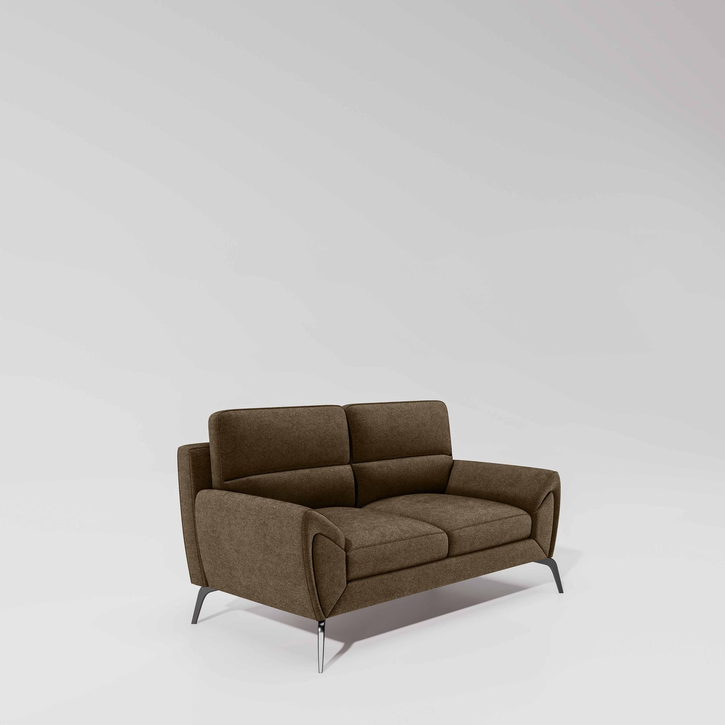 Octave 2 Seater Water & Stain Repellent Fabric - Dark earth