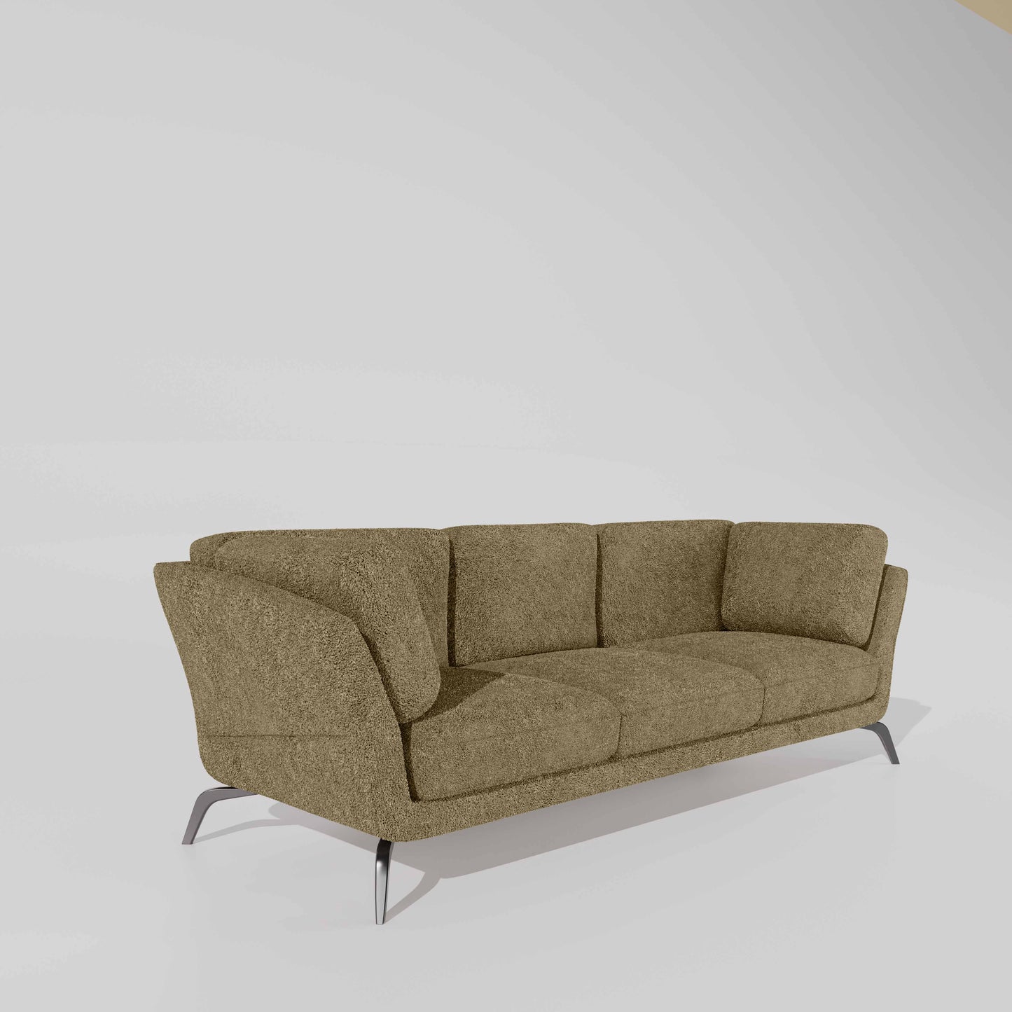 Symphony 3 Seater Boucle Fabric - Irish cream