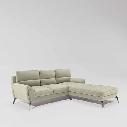 Octave 2 Seater Sofa with Lounger Water & Stain Repellent Fabric  - Pistachio Shell