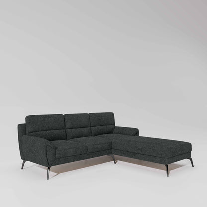 Octave 2 Seater Sofa with RH Lounger Boucle Fabric  - Sedona Sage