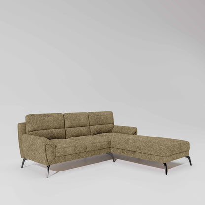 Octave 2 Seater Sofa with RH Lounger Boucle Fabric  - Irish Cream