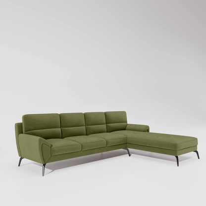 Octave 3 Seater with Lounger Water & Stain Repellent Fabric - Sage Green