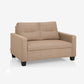 Ease Brown Fabric 2 Seater Sofa