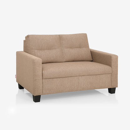 Ease Brown Fabric 2 Seater Sofa