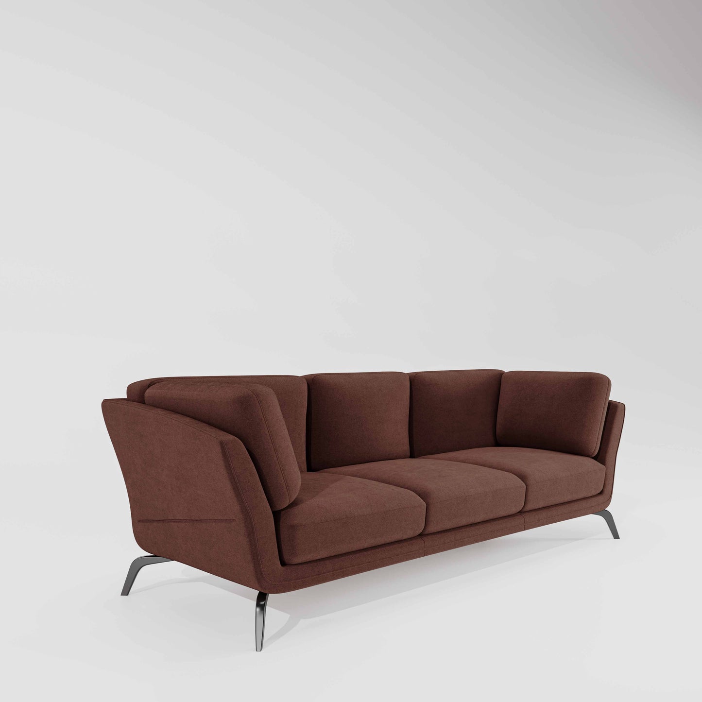 Symphony 3 Seater Water & Stain Repellent Fabric - Misty rose