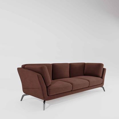 Symphony 3 Seater Water & Stain Repellent Fabric - Misty rose