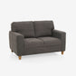 Utopia Grey Fabric 2 Seater Sofa