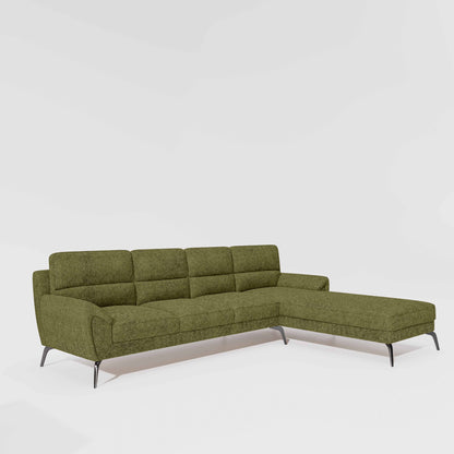 Octave 3 Seater with Lounger Boucle Fabric - Dried Herb
