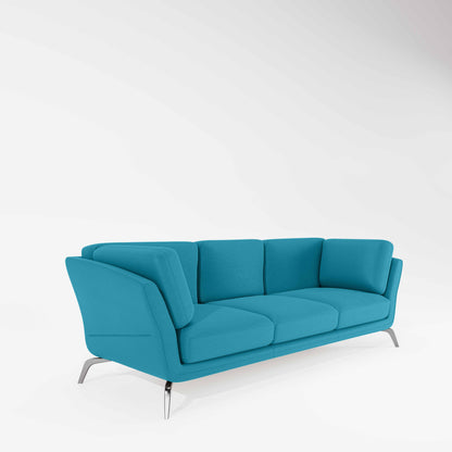 Symphony 3 Seater Suede fabric - Celestial blue