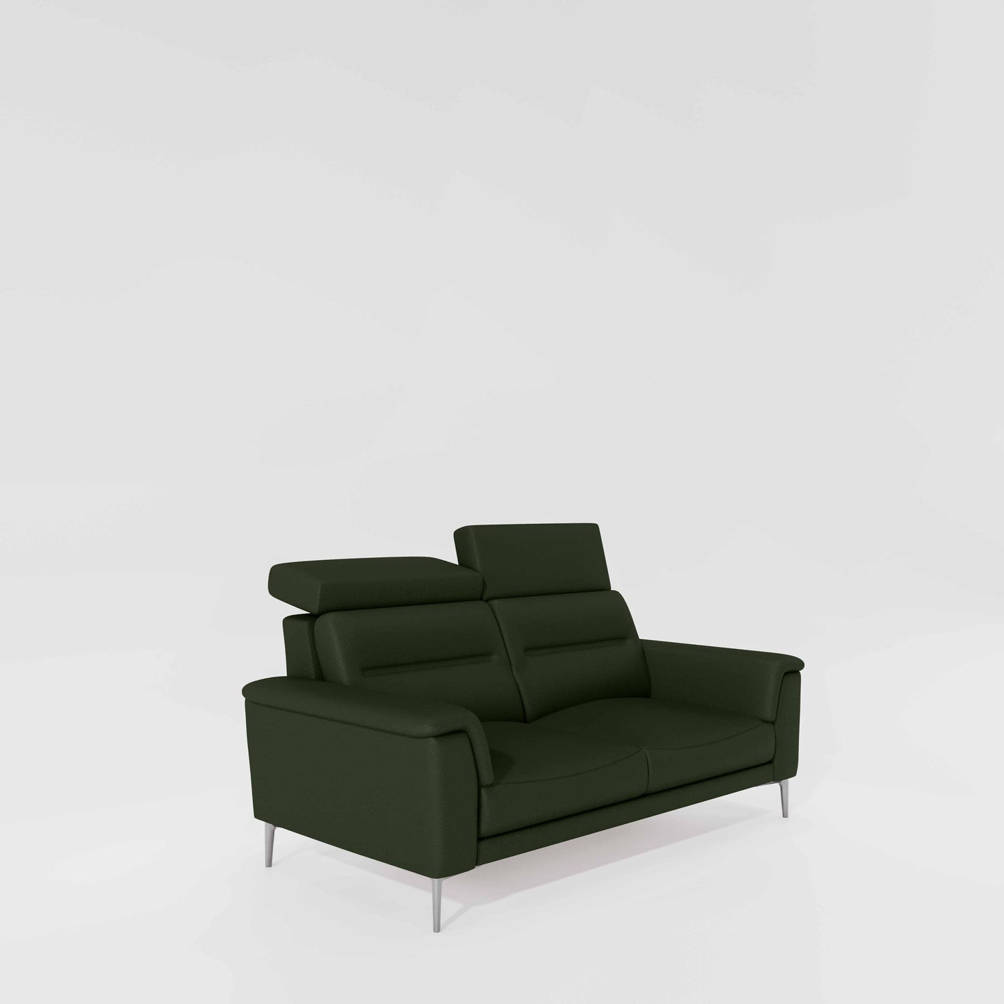 Cresendo 2 Seater Leatherette fabric - Black Forest