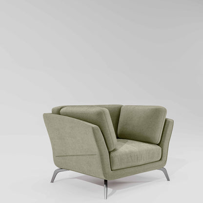 Symphony 1 Seater Water & Stain Repellent Fabric - Pistachio Shell