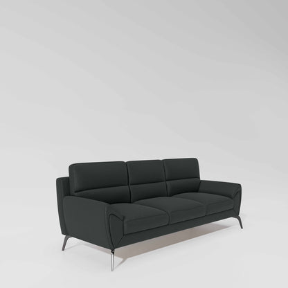 Octave 3 Seater Suede Fabric - Steel grey