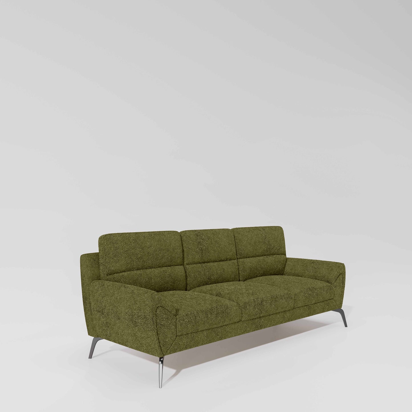 Octave 3 Seater Boucle Fabric - Dried herb