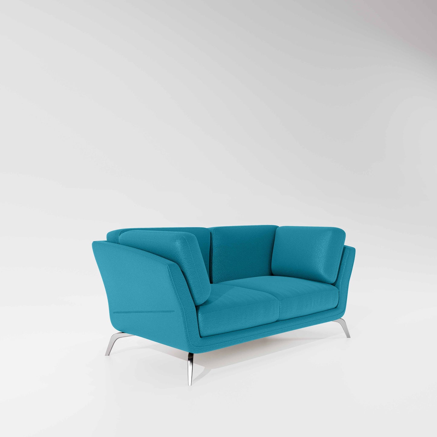 Symphony 2 Seater Suede fabric - Celestial blue