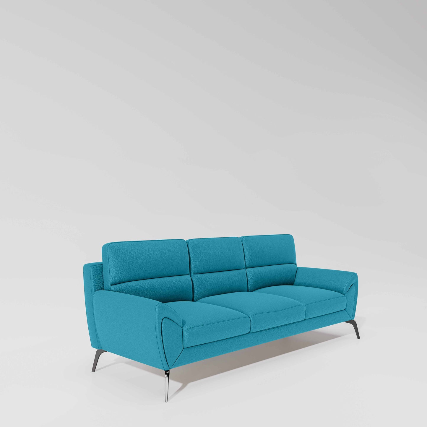Octave 3 Seater Suede Fabric - Celestial blue