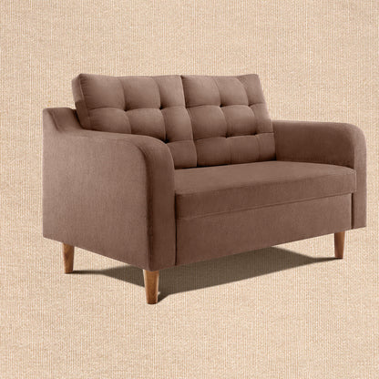 Ease Plus Brown Fabric 2 seater sofa