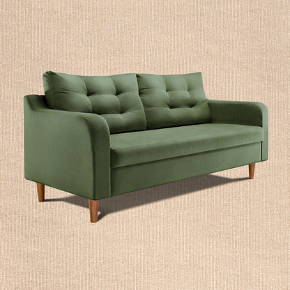 ease|plus|green|fabric|3|seater|sofa