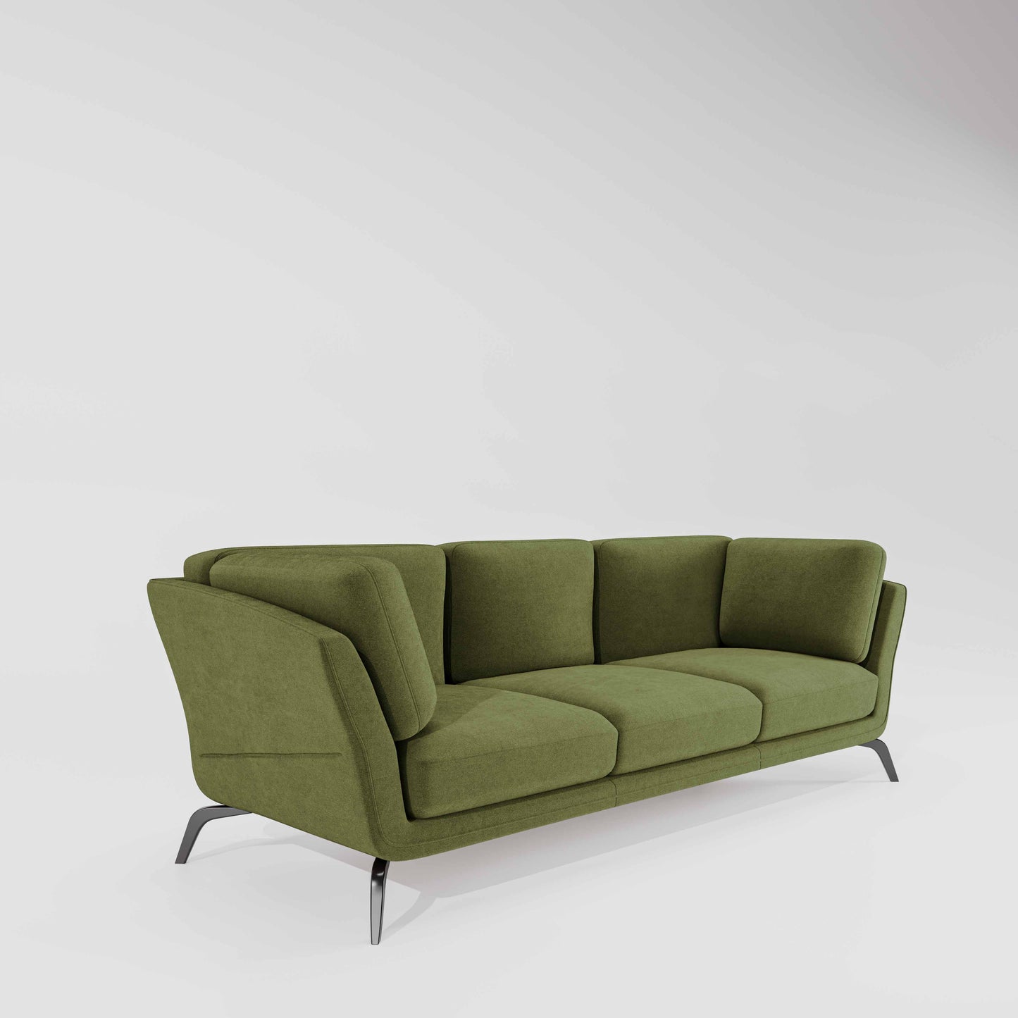 Symphony 3 Seater Water & Stain Repellent Fabric - Sage green
