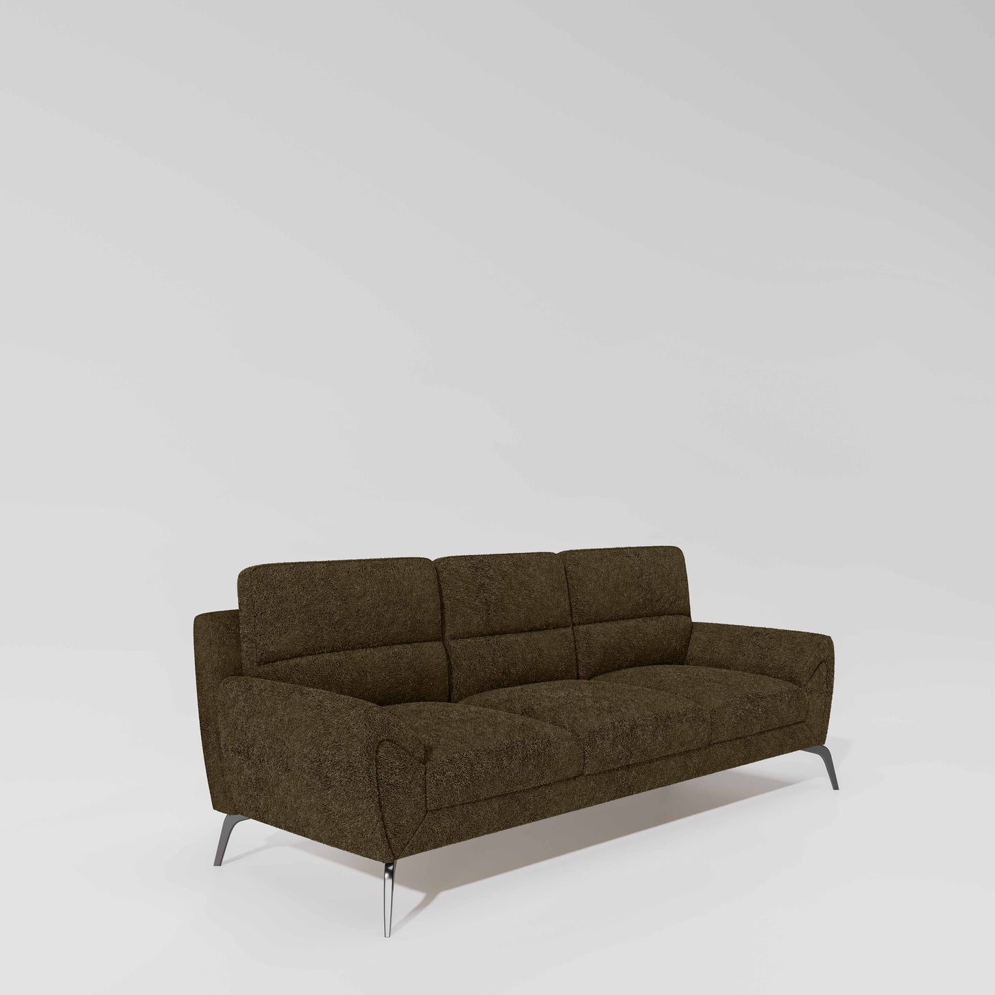 Octave 3 Seater Boucle Fabric - Sepia
