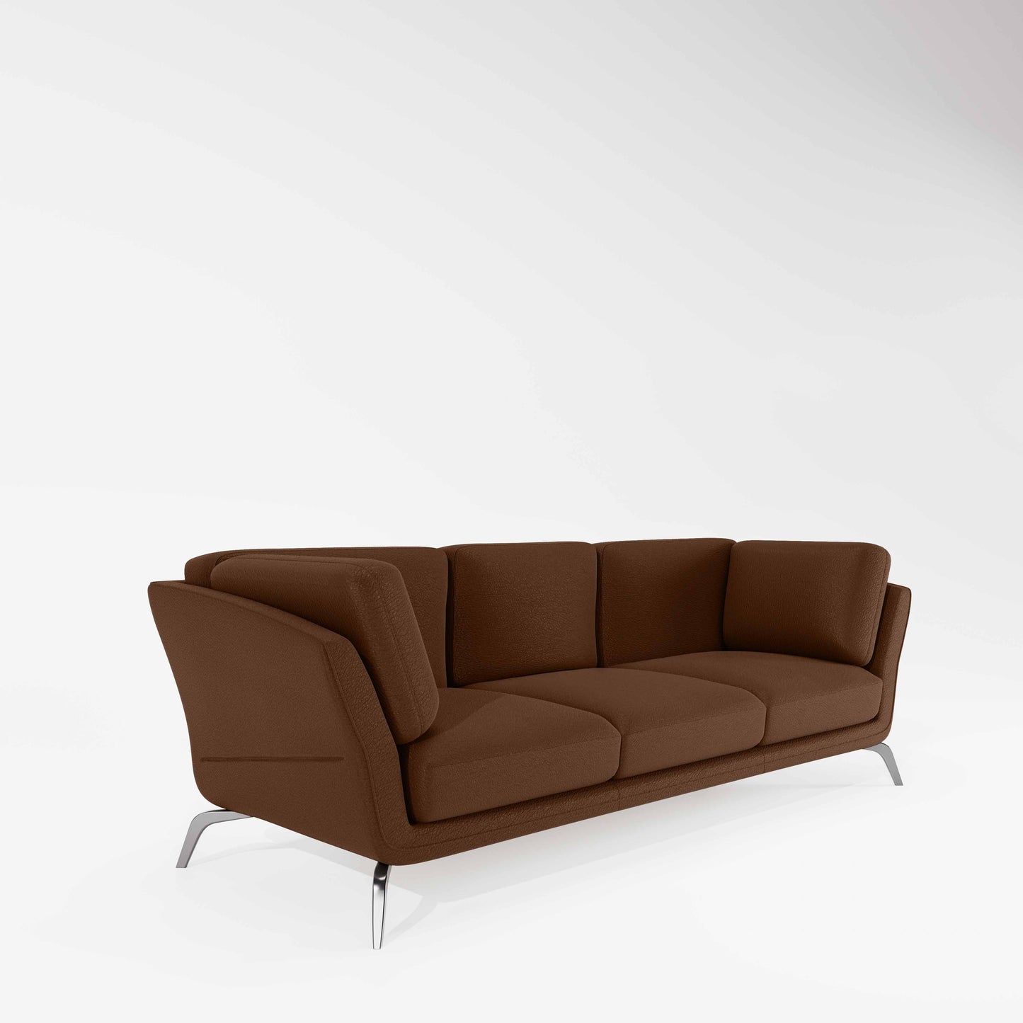 Symphony 3 Seater Suede fabric - Cappuccino