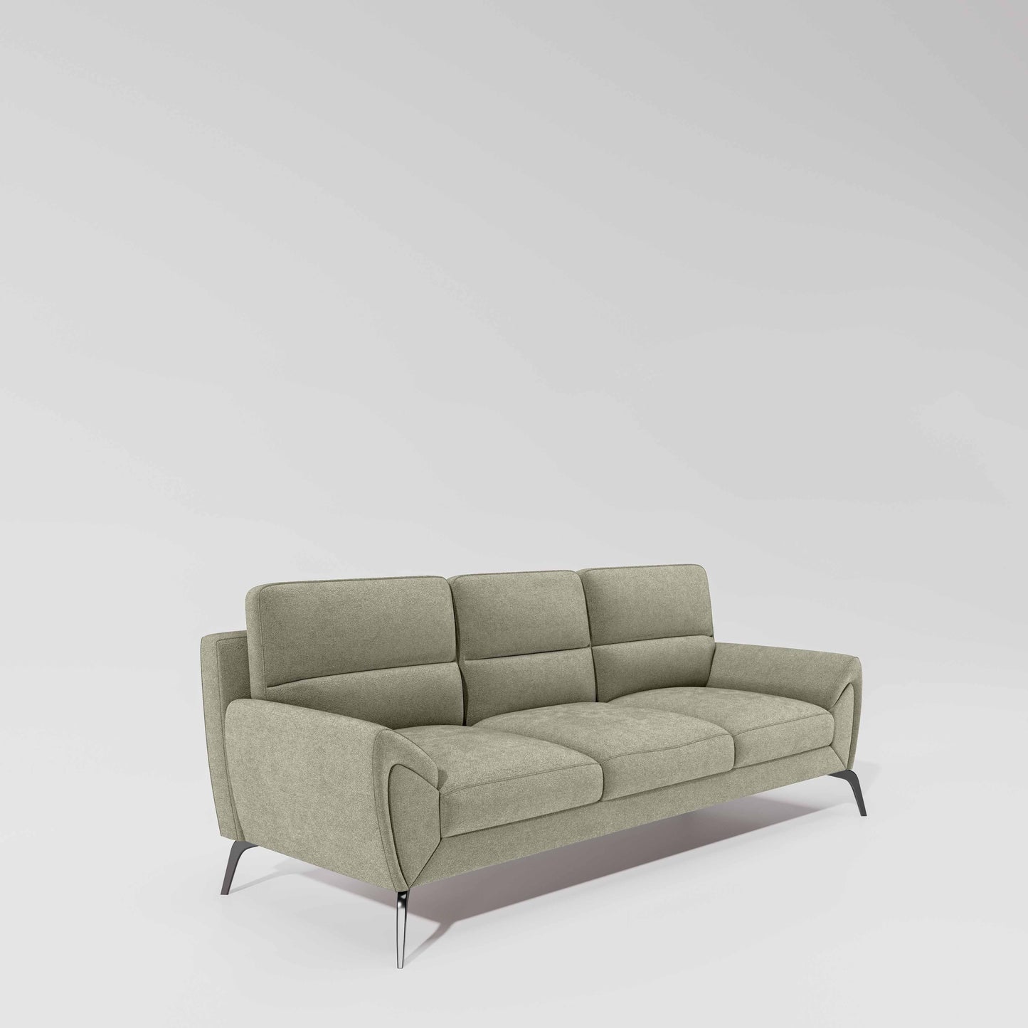 Octave 3 Seater Water & Stain Repellent Fabric - Pistachio shell