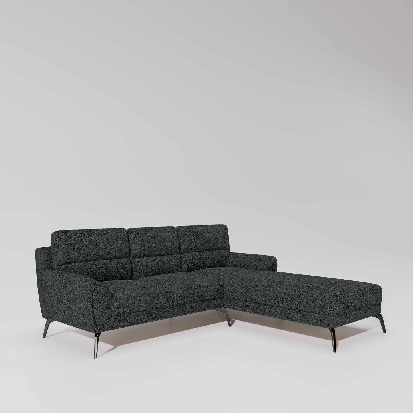 Octave 2 Seater Sofa with Lounger Boucle Fabric  - Sedona Sage
