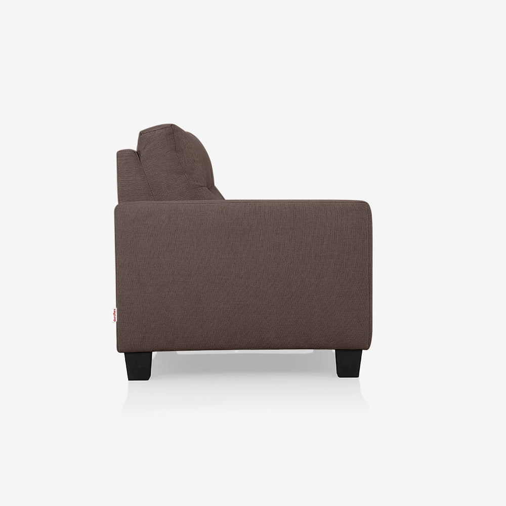 Ease Saddle Brown Fabric 2 Seater Sofa