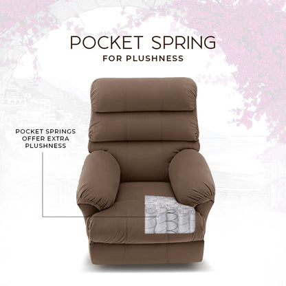 Avalon Posture pro RRR Fabric Recliner |  1 seater | Brown |  Duroflex Furniture
