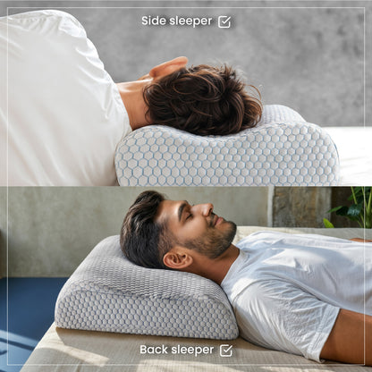 Duroflex Spine Contour Pillow Orthopedic Memory Foam Support