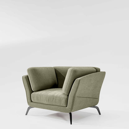 Symphony 1 Seater Water & Stain Repellent Fabric - Pistachio Shell