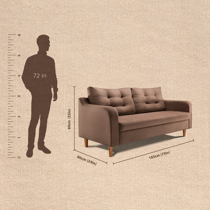 ease|plus|brown|fabric|3|seater|sofa