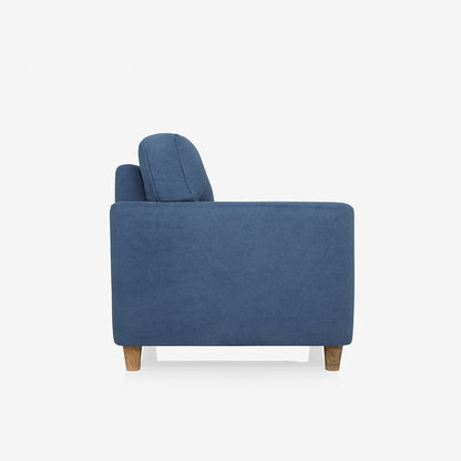 Utopia Blue Fabric 1 seater sofa