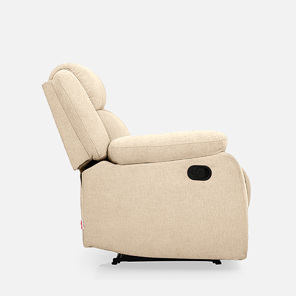 Avalon Beige Fabric Recliner