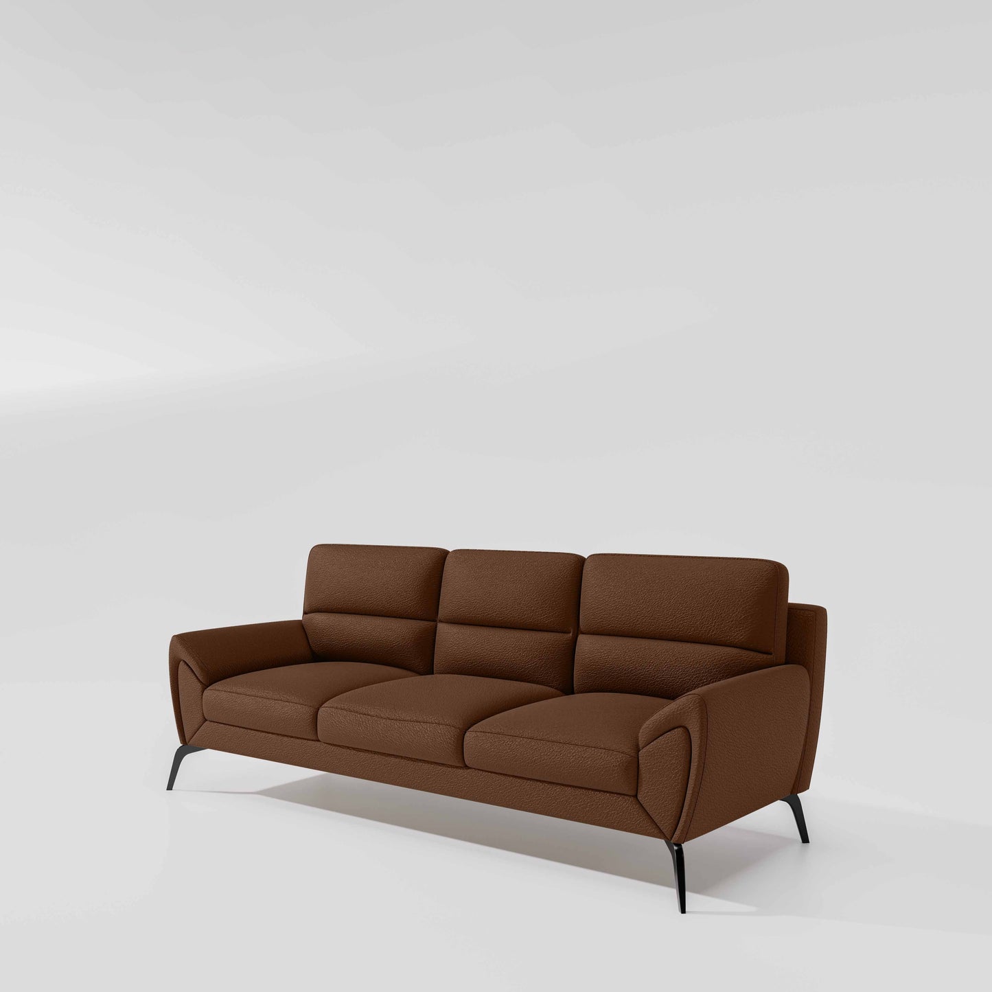 Octave 3 Seater Suede Fabric - Cappuccino