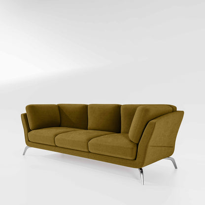 Symphony 3 Seater Water & Stain Repellent Fabric - Honey