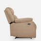 Avalon Motorized Electric Powered Brown Fabric Recliner