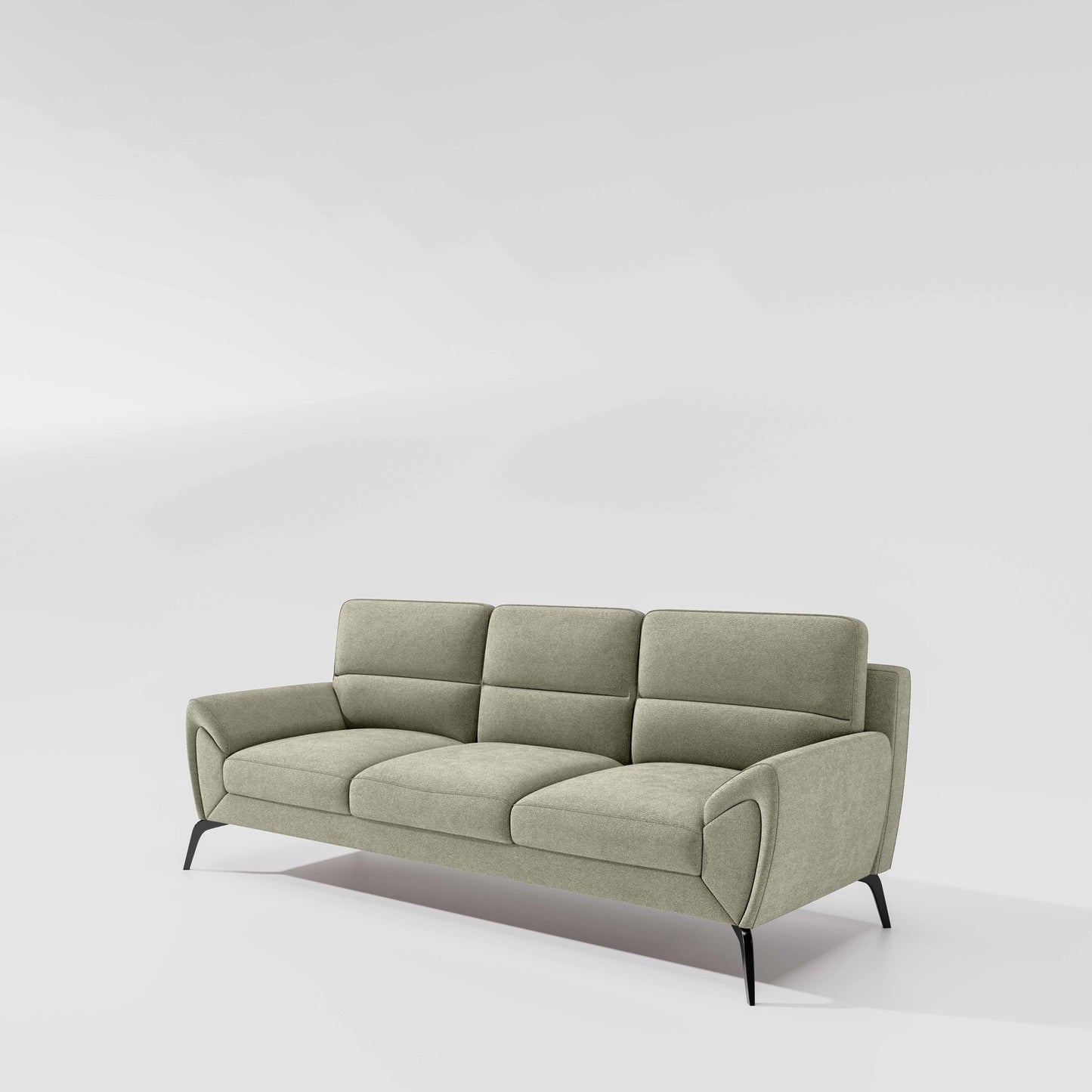 Octave 3 Seater Water & Stain Repellent Fabric - Pistachio shell