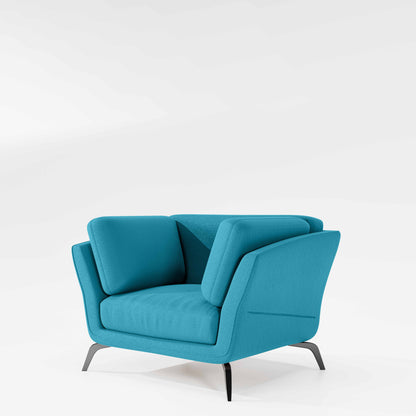 Symphony 1 Seater Suede fabric - Celestial Blue