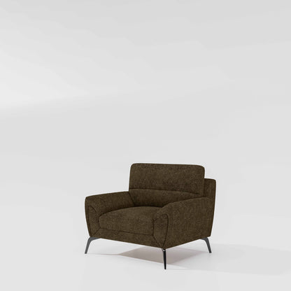 Octave 1 Seater Seater-Boucle Fabric - Sepia