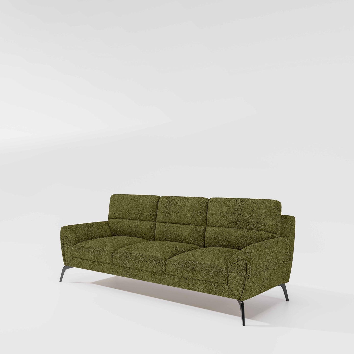 Octave 3 Seater Boucle Fabric - Dried herb