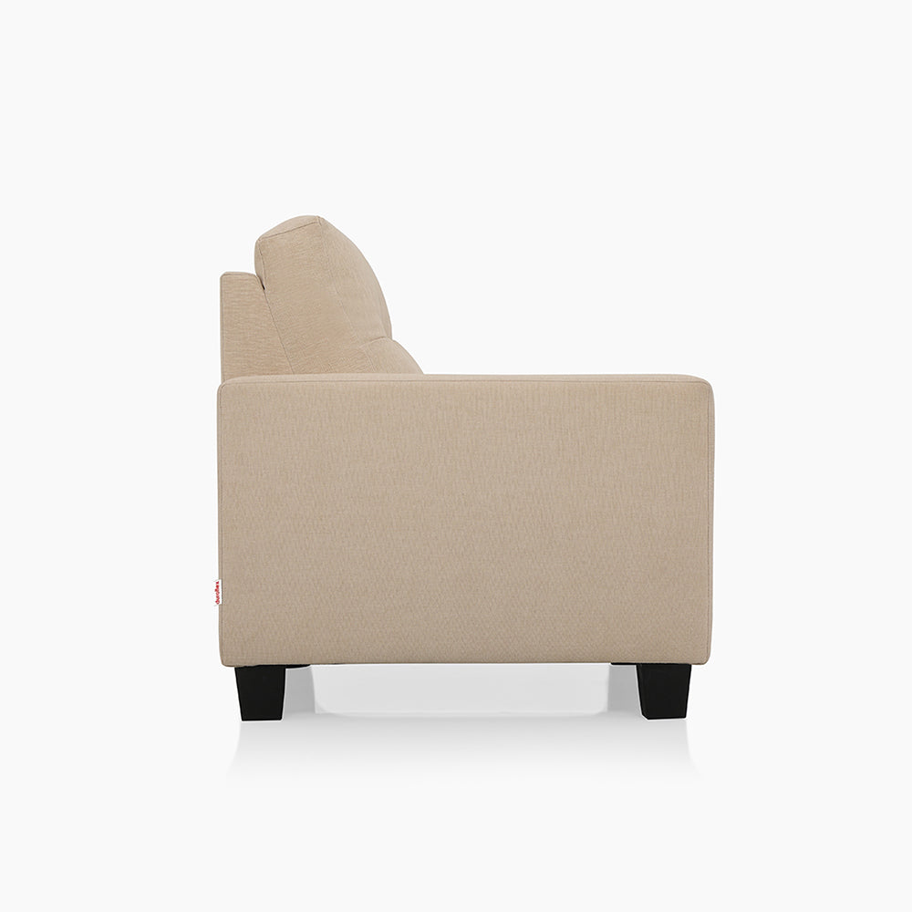 Ease Fabric Sofa | 1 seater | Beige |  Duroflex Furniture
