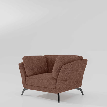 Symphony 1 Seater Boucle Fabric - Dusty Rose