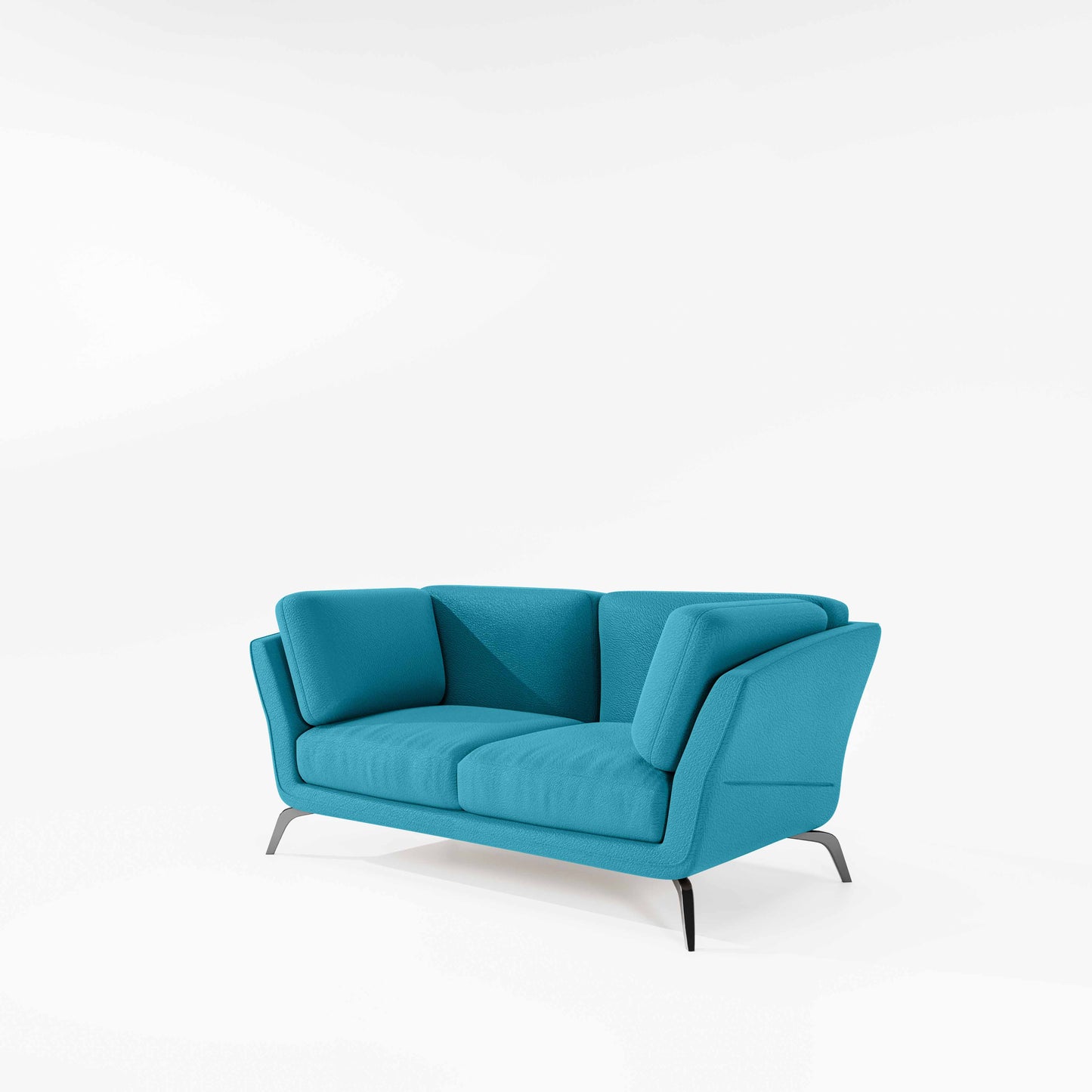 Symphony 2 Seater Suede fabric - Celestial blue