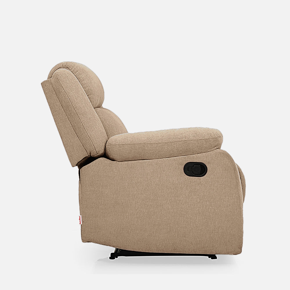 Avalon Brown Fabric Recliner