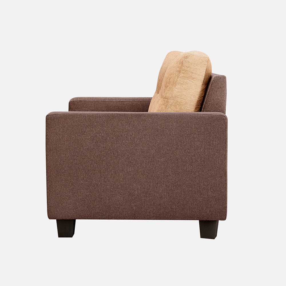 Ease Sand Brown Fabric 2 Seater Sofa