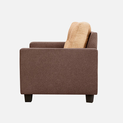 Ease Sand Brown Fabric 2 Seater Sofa