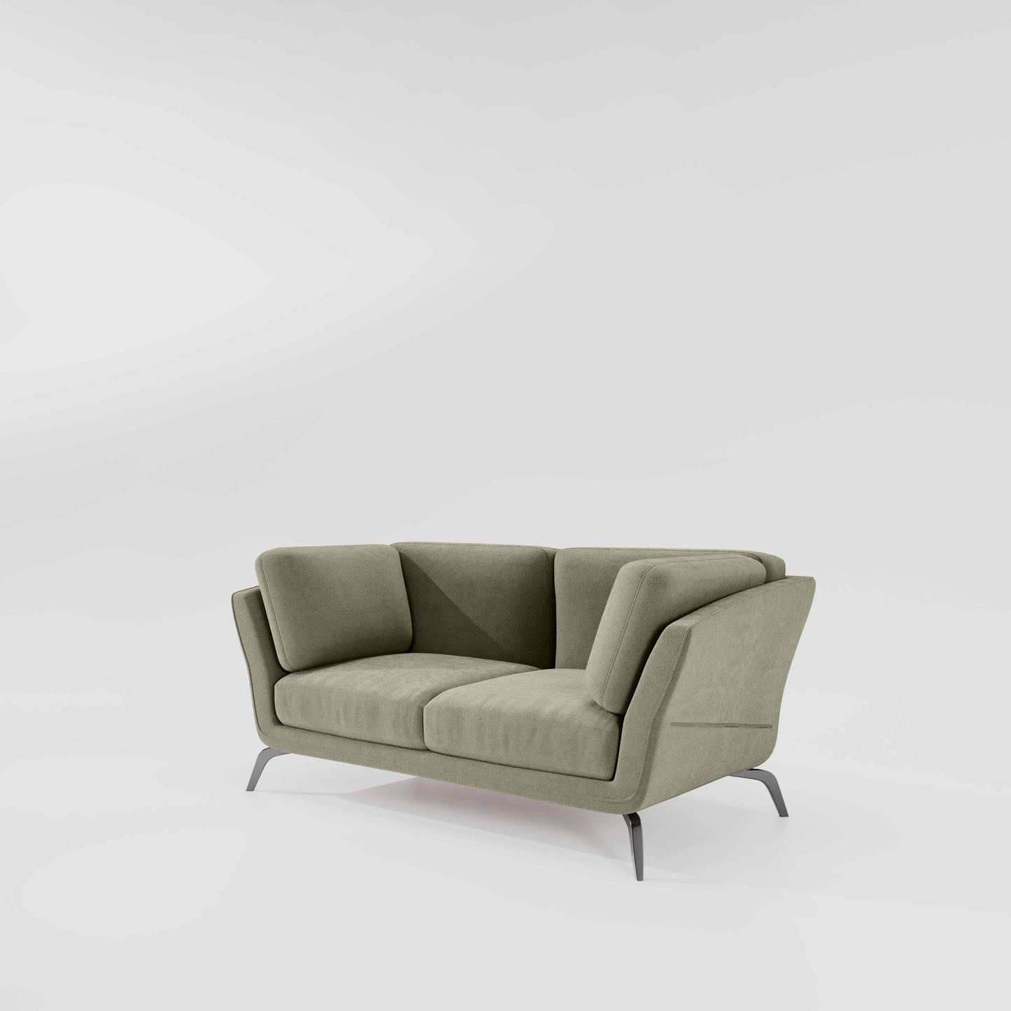 Symphony 2 Seater Water & Stain Repellent Fabric - Pistachio shell