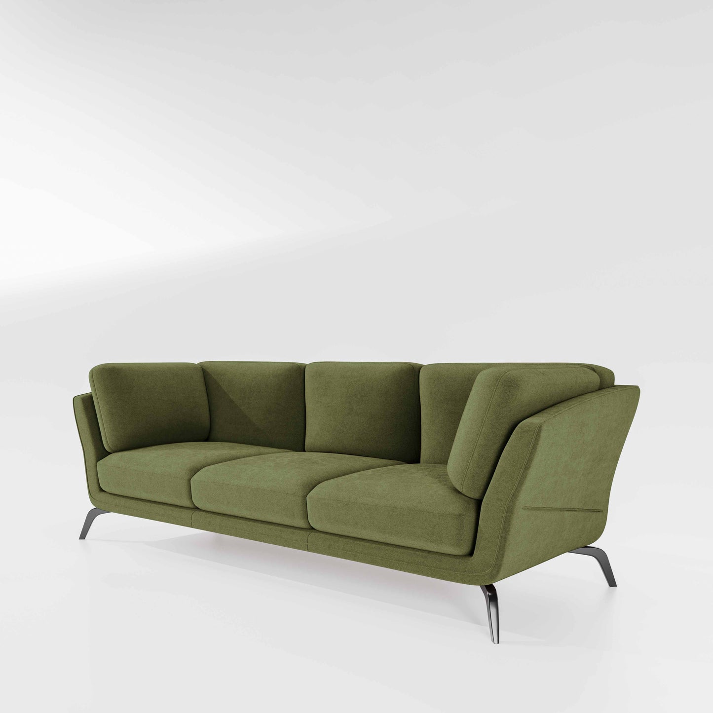 Symphony 3 Seater Water & Stain Repellent Fabric - Sage green