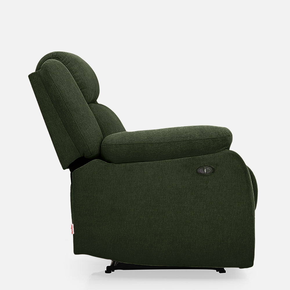 Avalon Motorized Electric Powered Sap Green Fabric Recliner